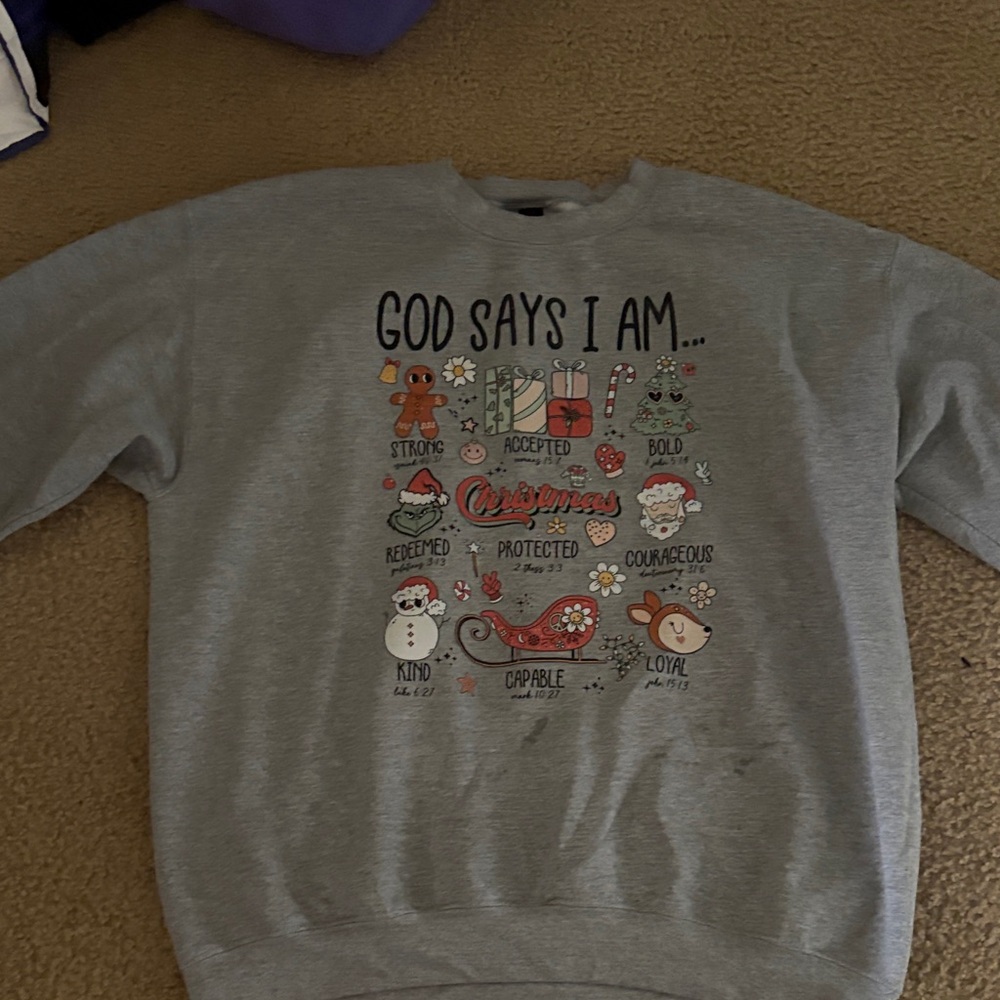 Gray Graphic Sweater